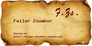 Feiler Zsombor névjegykártya